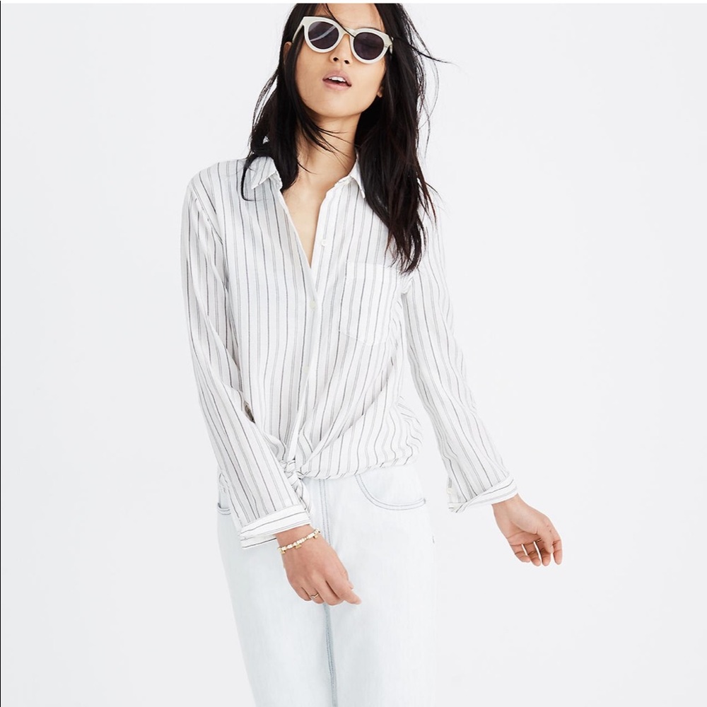 MADEWELL Striped Button Down - Picture 3 of 5